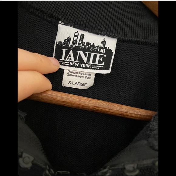 Vintage butterfly 3/4 zip - Picture 3 of 5